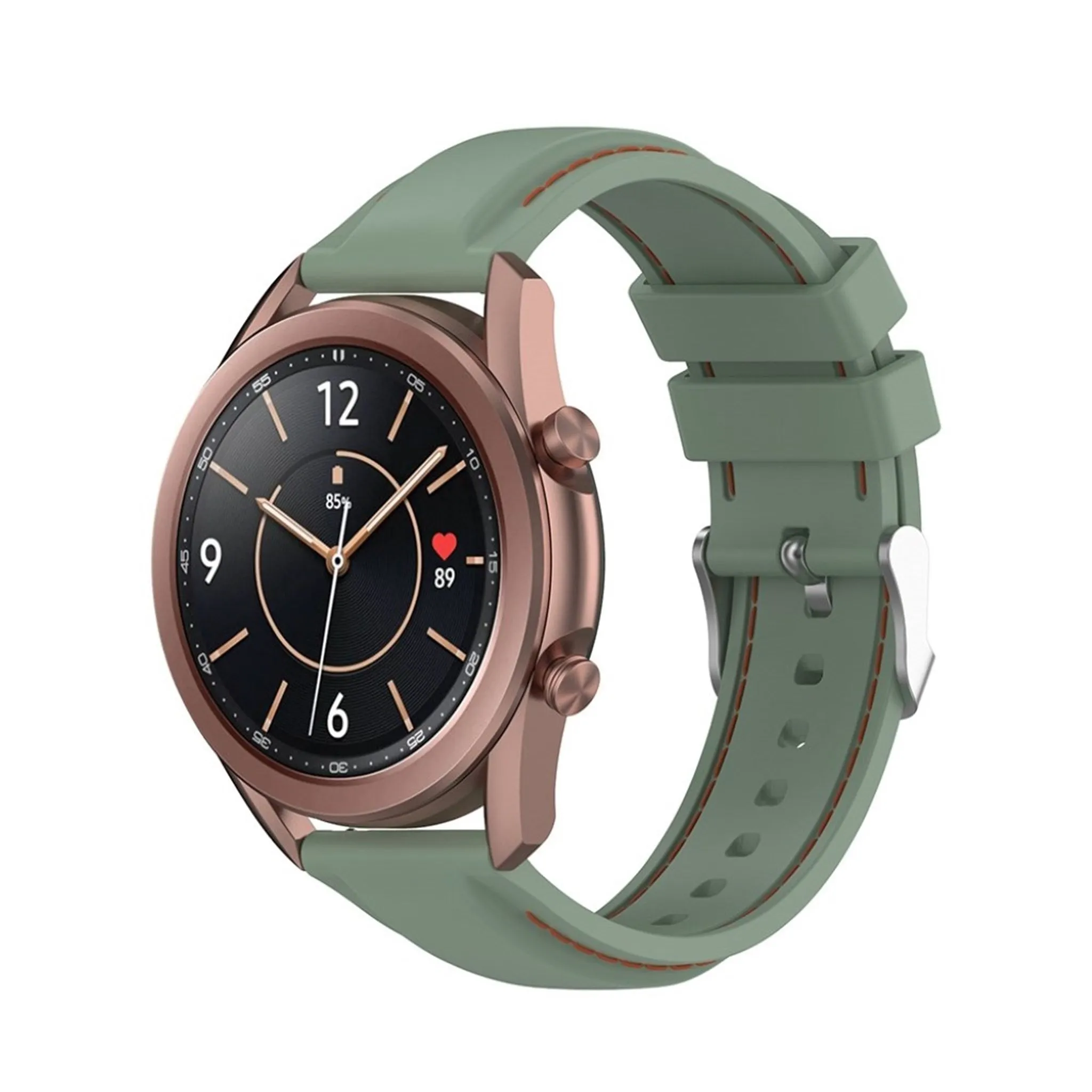 20mm Universal unique silicone watch band - Light Green