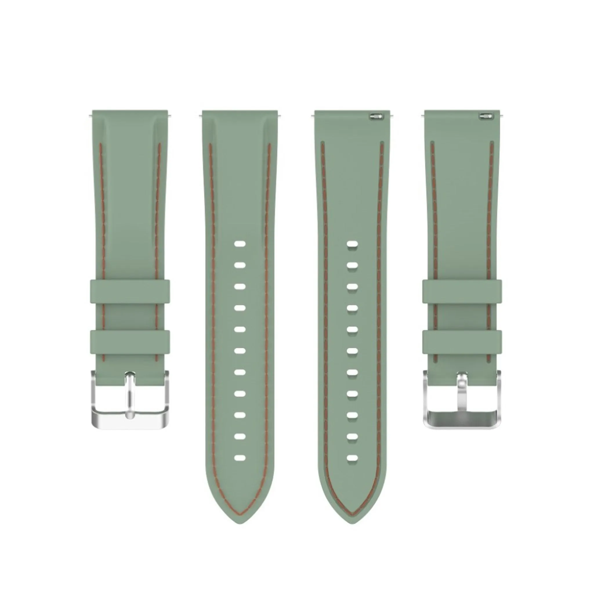 20mm Universal unique silicone watch band - Light Green