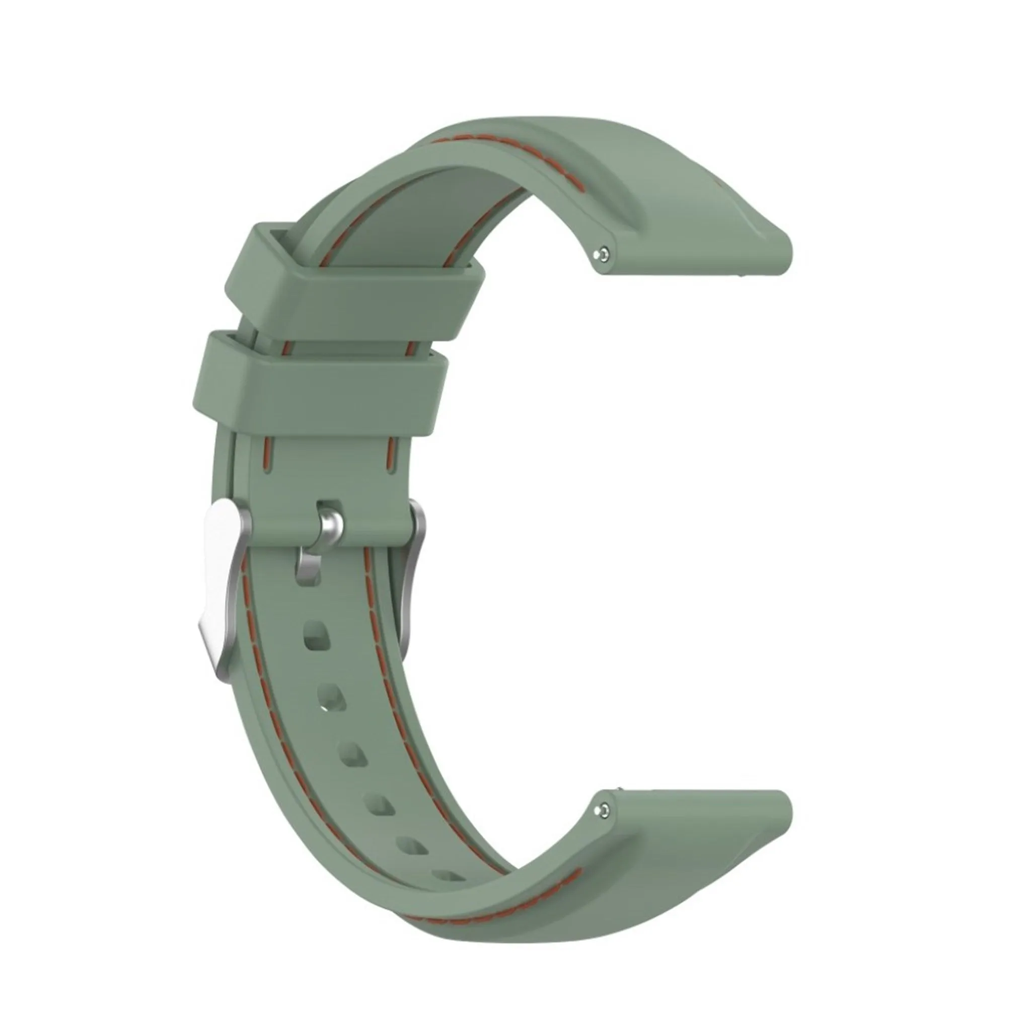 20mm Universal unique silicone watch band - Light Green