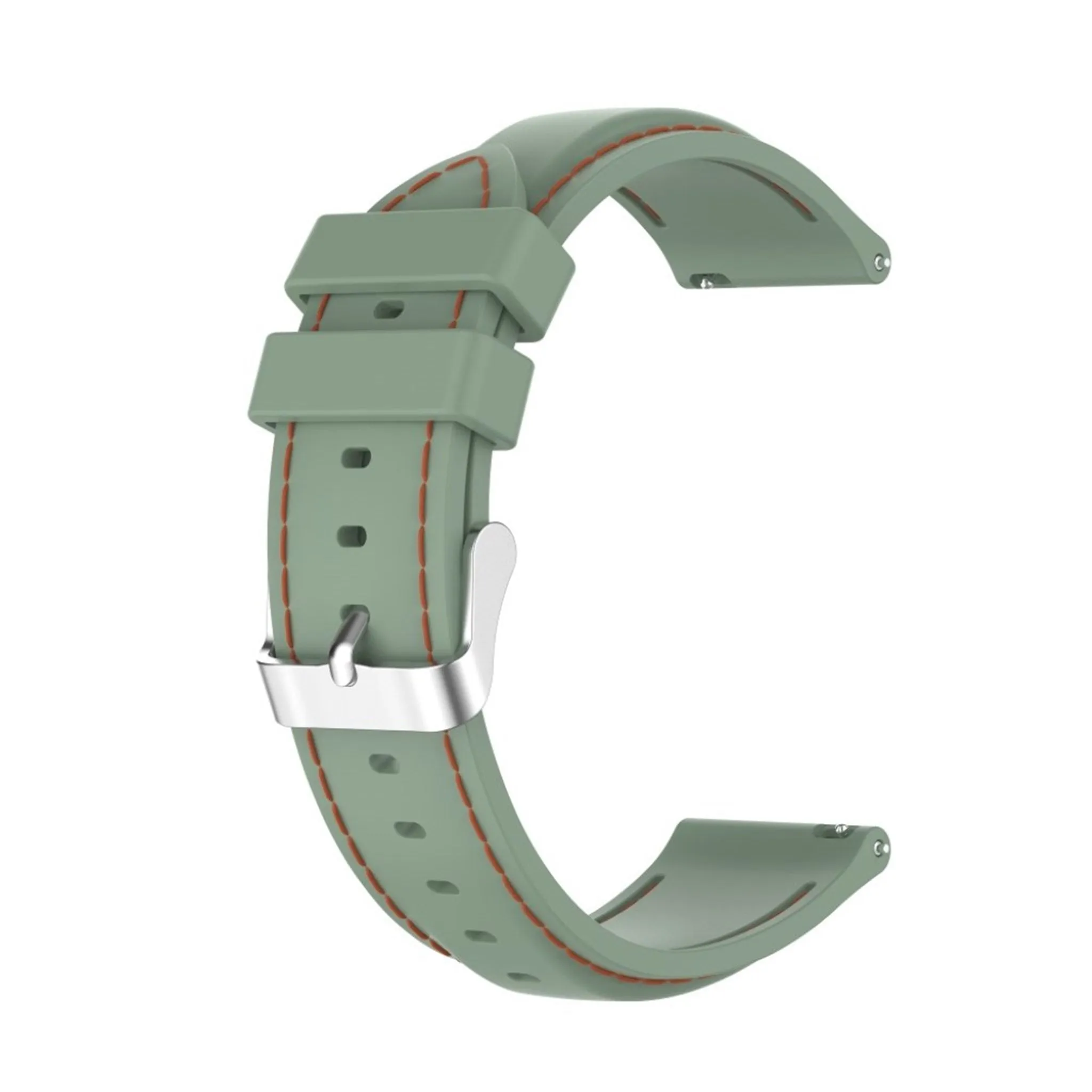 20mm Universal unique silicone watch band - Light Green