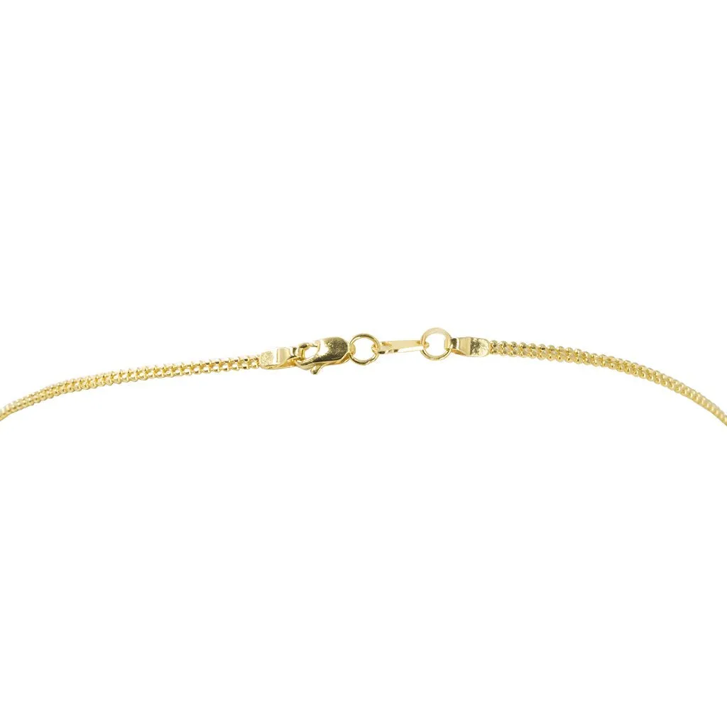22K Yellow Gold Necklace & Earrings Set W/ Twisted Beaded Chains & Tassel Pendant
