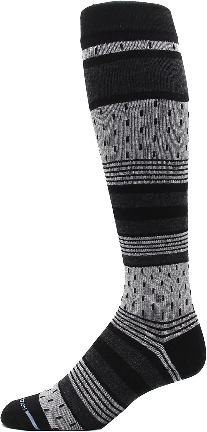 4 Pairs Men'S Athletic Traveler Graduated Compression Knee High Socks