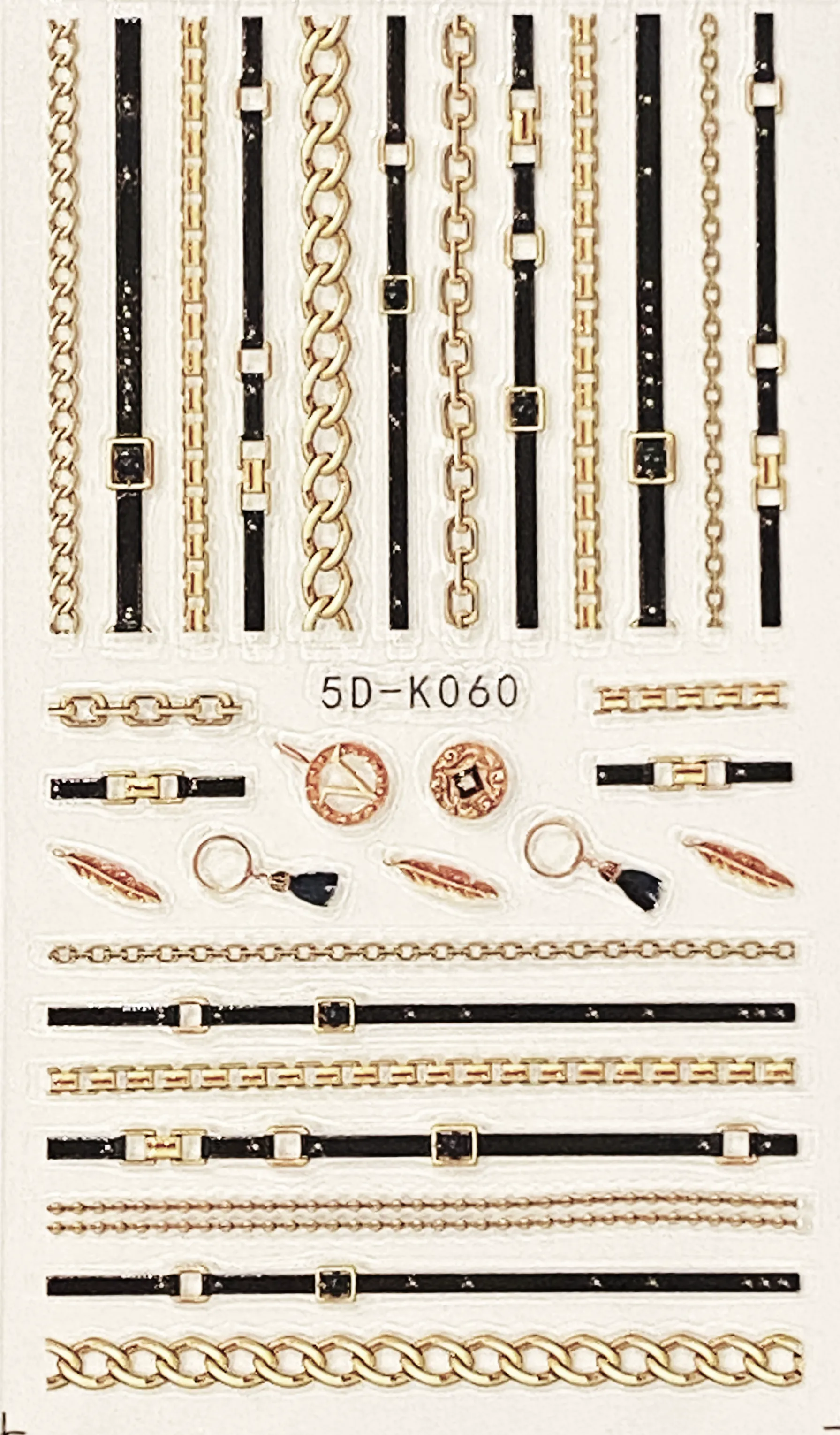 5D Textured Decals - CHAINS & BELTS # K 060