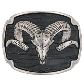 A978S Rocky Mountain Bighorn Sheep Attitude Buckle by Montana Silversmiths