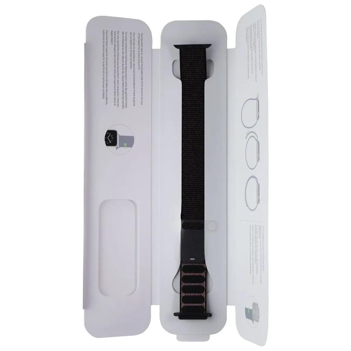 Apple 42mm Sport Loop Band for Apple Watch Any Series (42 & 44mm Cases) - Black