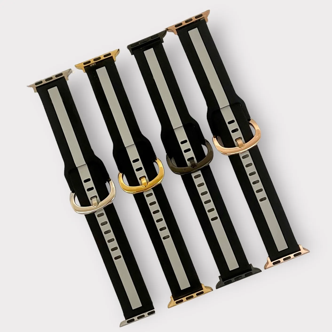 Apple Watch Band Stripe Silicone Watchband