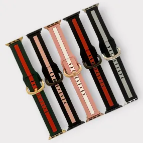 Apple Watch Band Stripe Silicone Watchband