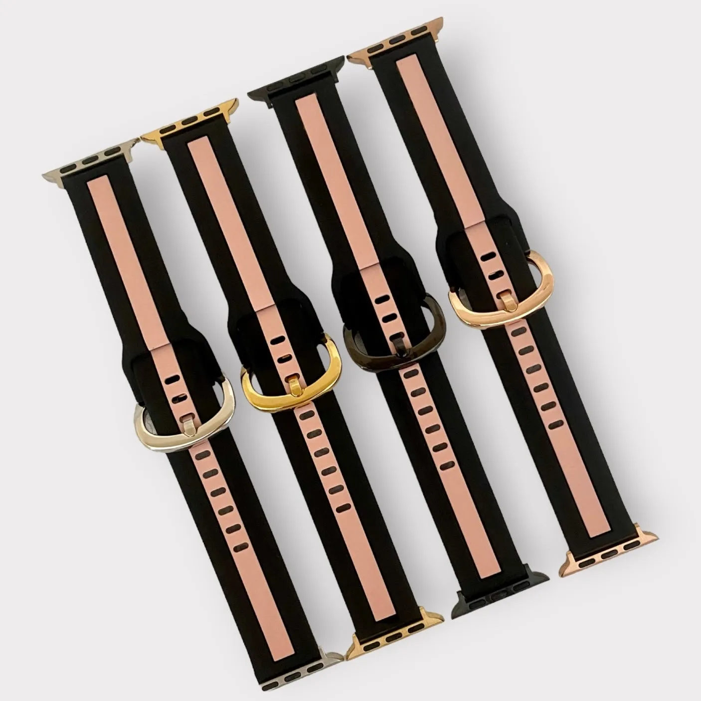 Apple Watch Band Stripe Silicone Watchband