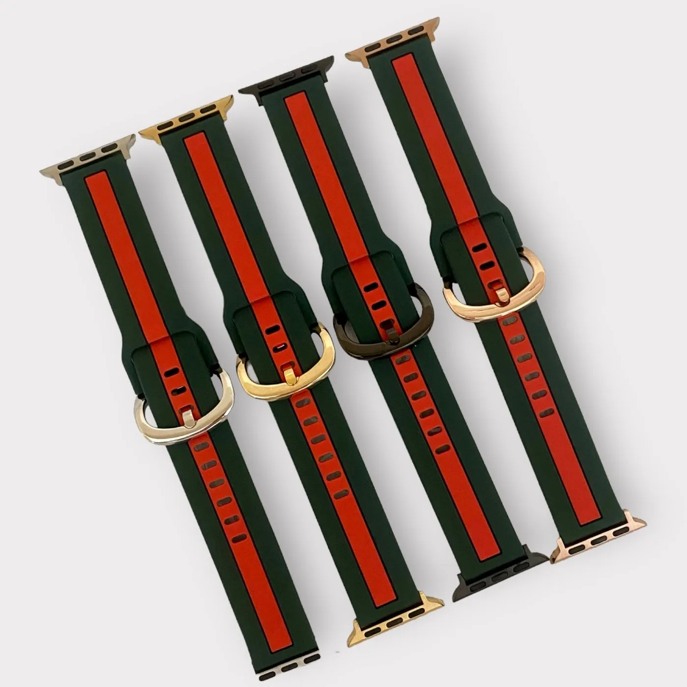 Apple Watch Band Stripe Silicone Watchband