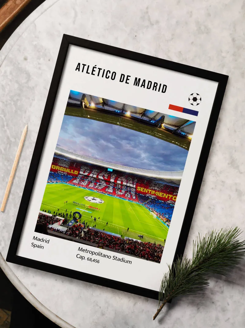Atletico Madrid Stadium Frame