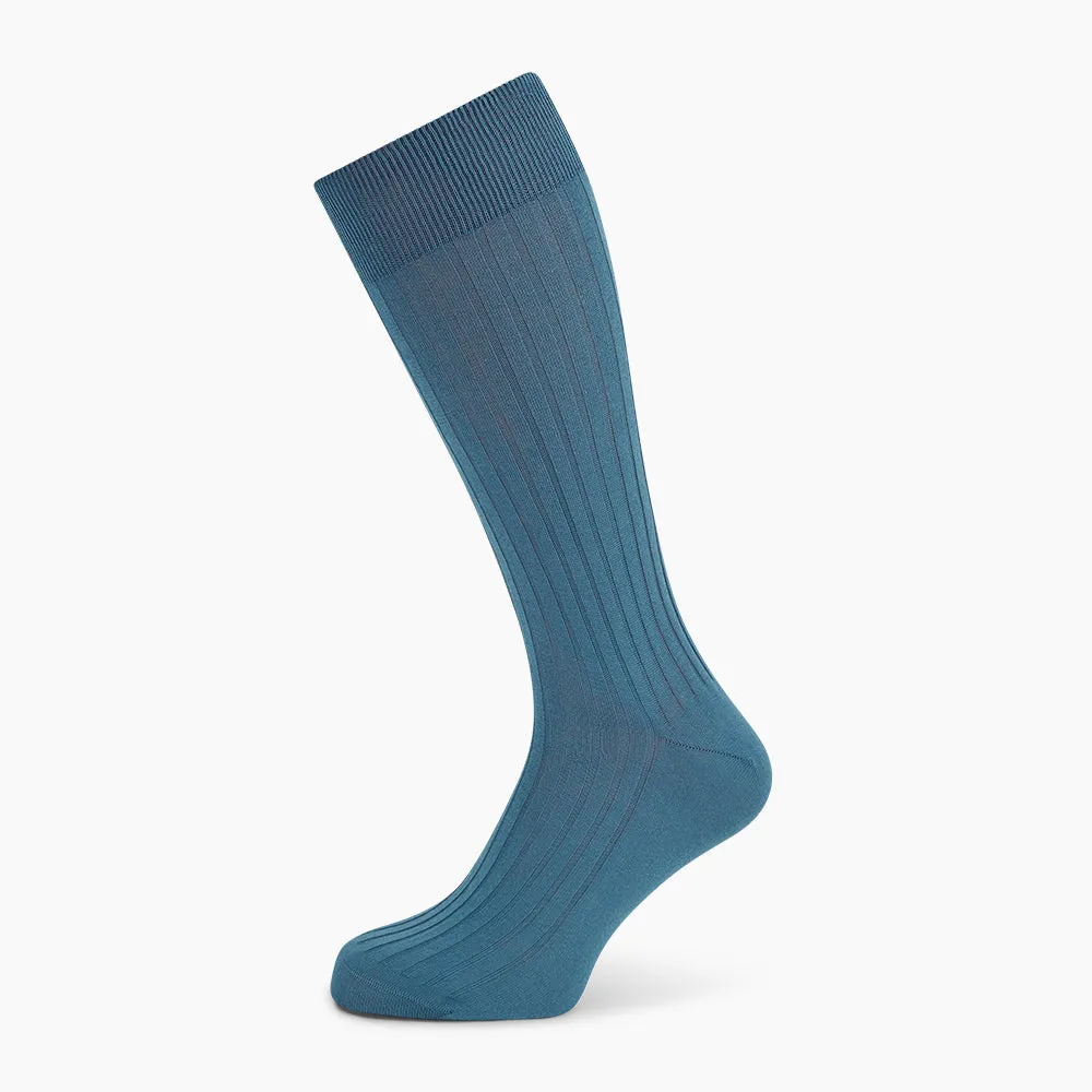 Azzurro Organic Cotton Mid-Length Socks
