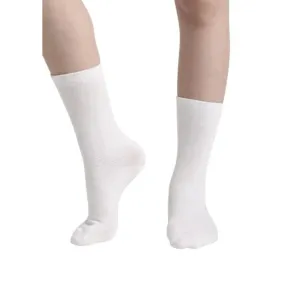 BENZER COTTON WHITE SOCKS (1 PAIR)