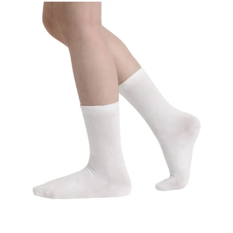 BENZER COTTON WHITE SOCKS (1 PAIR)