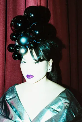 Black Baubles Christmas Headdress