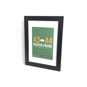 Black Matte Cosmos MDF Frame - Frame A3 / Inner A4