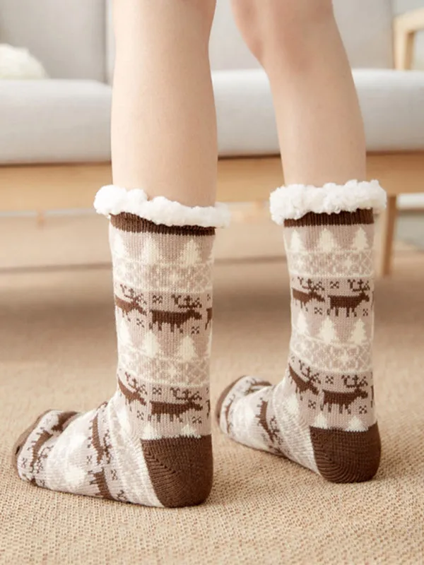 Blue Zone Planet |  Festive Halloween Knit Patterned Soft Cotton Socks