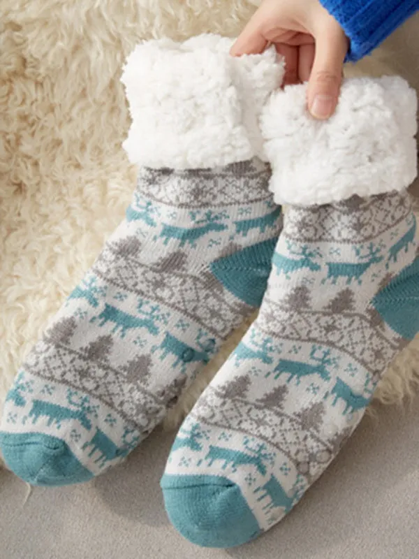 Blue Zone Planet |  Festive Halloween Knit Patterned Soft Cotton Socks