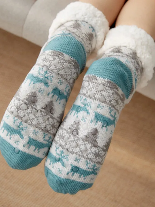 Blue Zone Planet |  Festive Halloween Knit Patterned Soft Cotton Socks