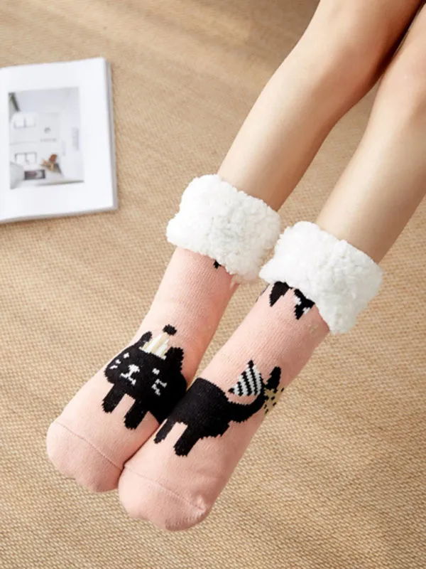 Blue Zone Planet |  Festive Halloween Knit Patterned Soft Cotton Socks