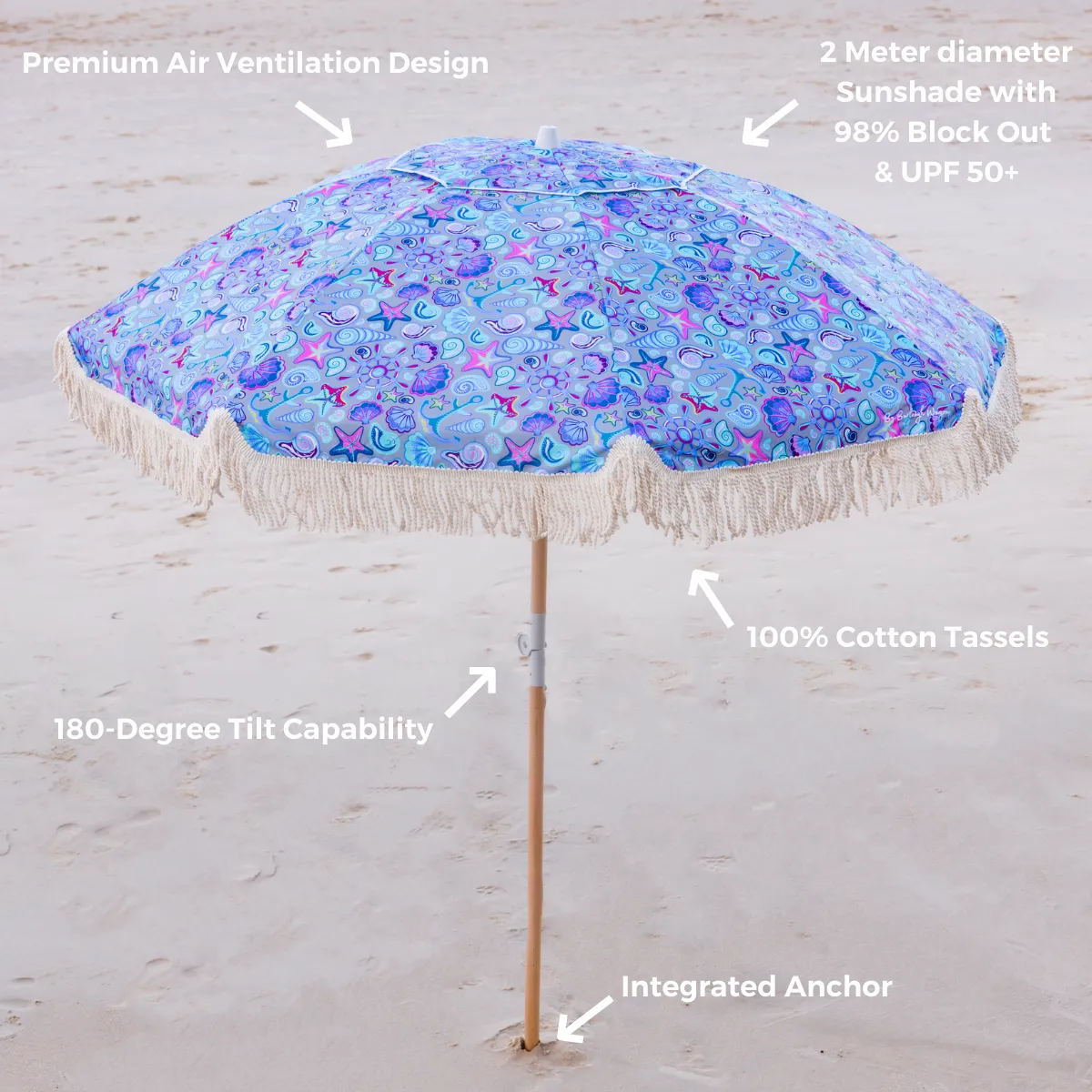 Boho Beach Umbrella