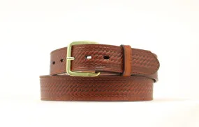 Brown Basketweave Money Belt