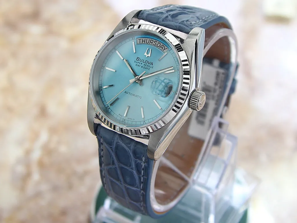 Bulova Super Seville 36mm Men's Mint Condition Vintage 1978 Watch