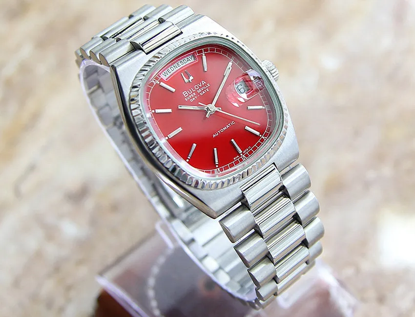 Bulova Super Seville Men's Watch - Red Dial