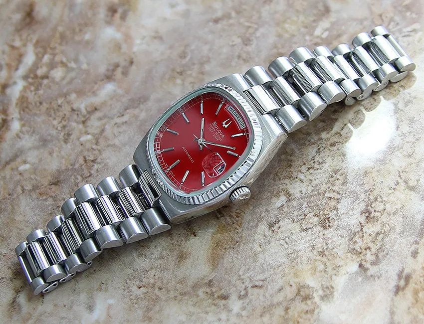 Bulova Super Seville Men's Watch - Red Dial