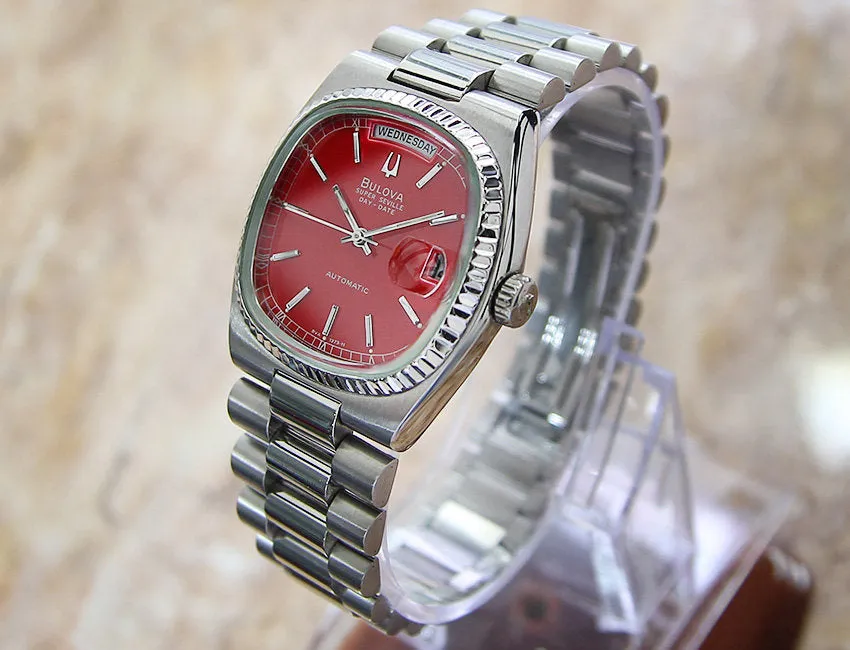 Bulova Super Seville Men's Watch - Red Dial