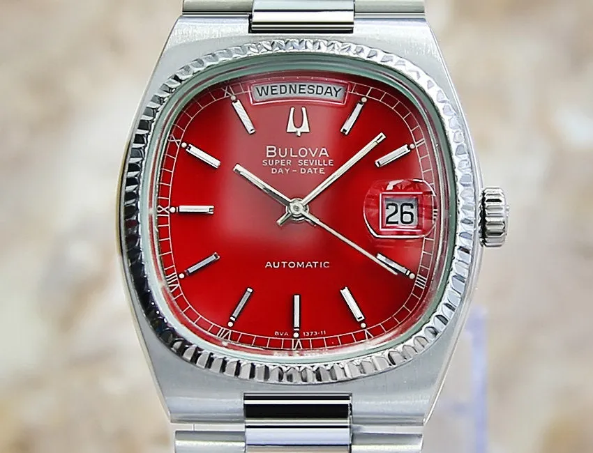 Bulova Super Seville Men's Watch - Red Dial