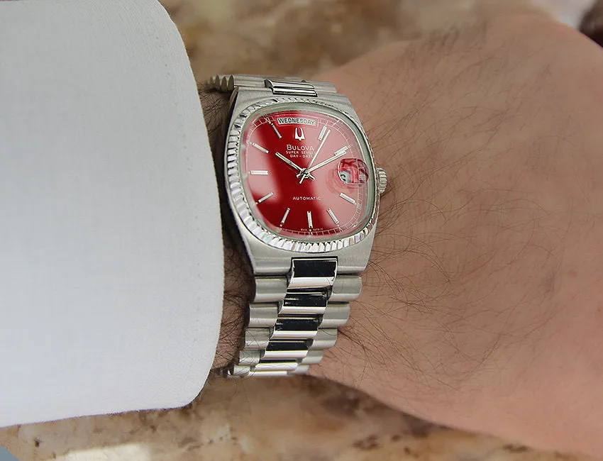 Bulova Super Seville Men's Watch - Red Dial