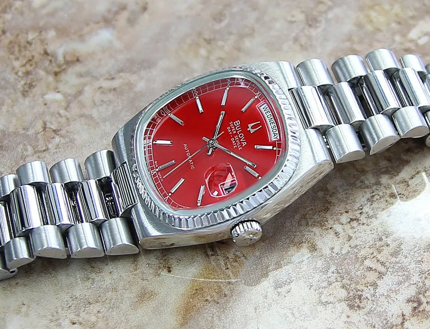 Bulova Super Seville Men's Watch - Red Dial