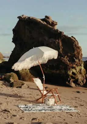 Business & Pleasure Holiday Beach Umbrella Antique White