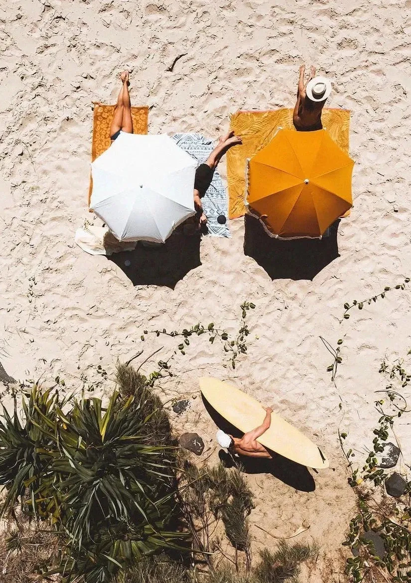 Business & Pleasure Holiday Beach Umbrella Vintage Gold