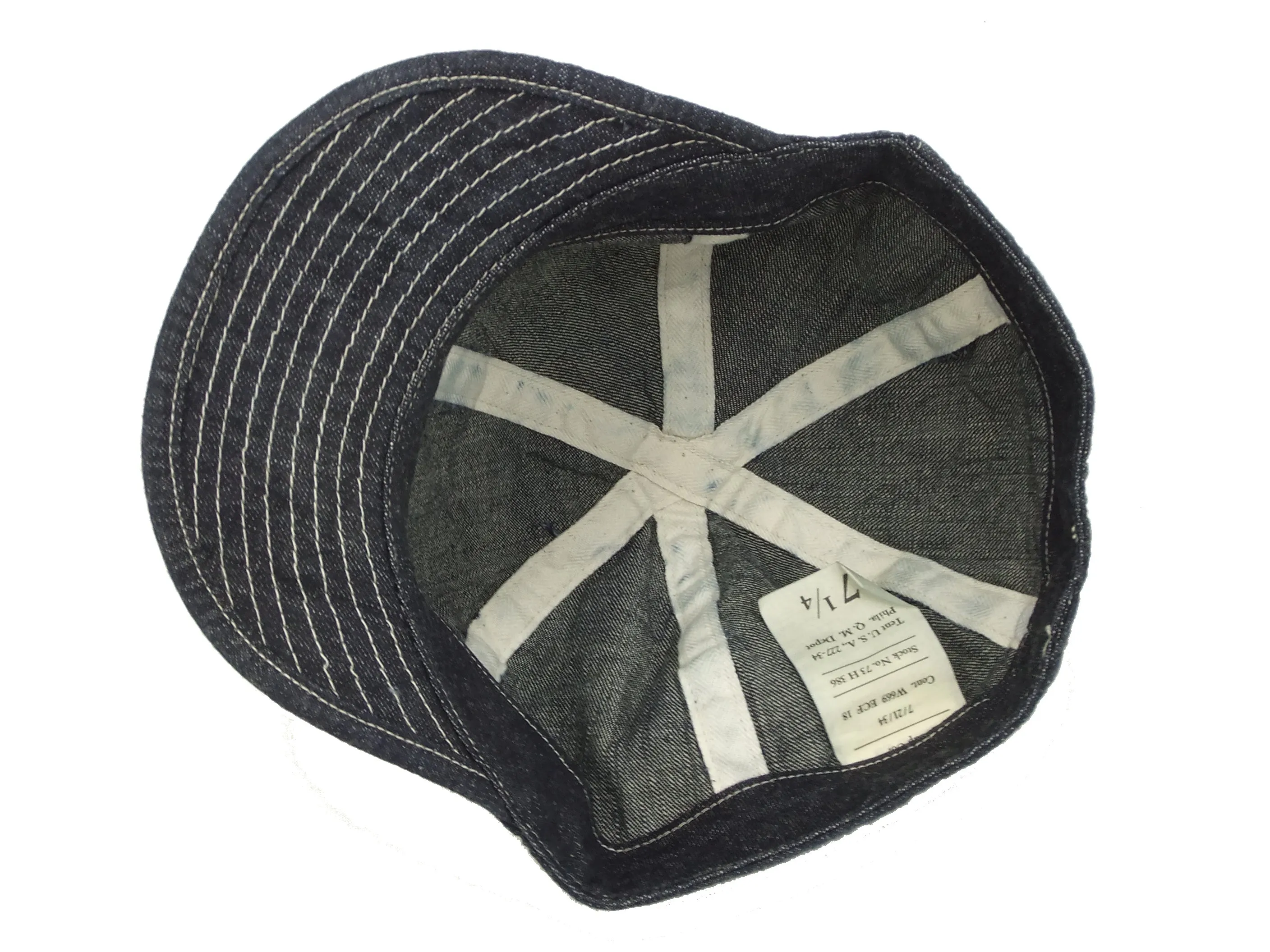 Buzz Rickson Men's US Army Denim Work Cap BR02308