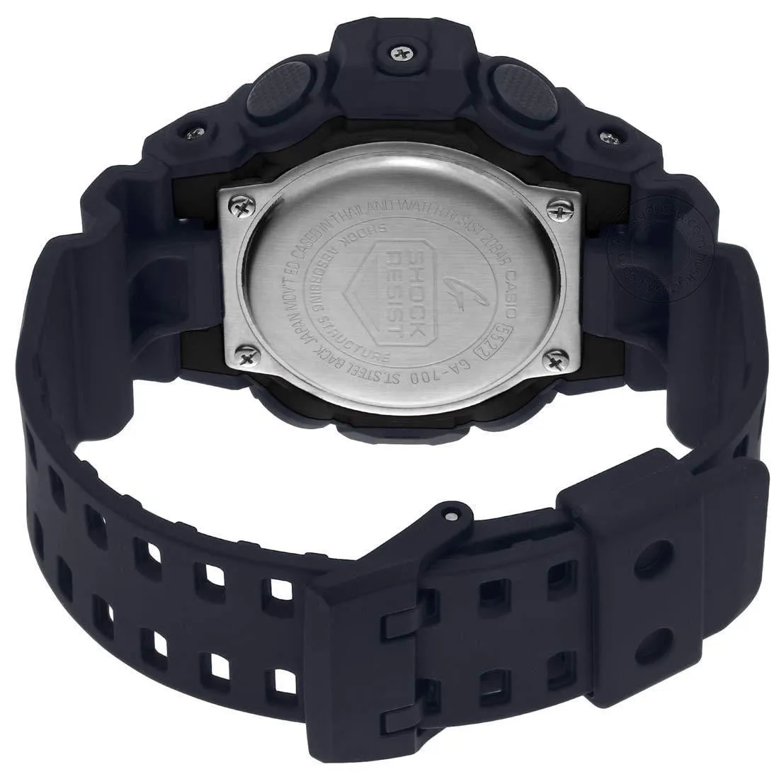 Casio G-Shock Analog Digital Black Belt Men's Watch For Man GA-700-1BDR (G715) Multi Color Dial Day And Date Gift Watch