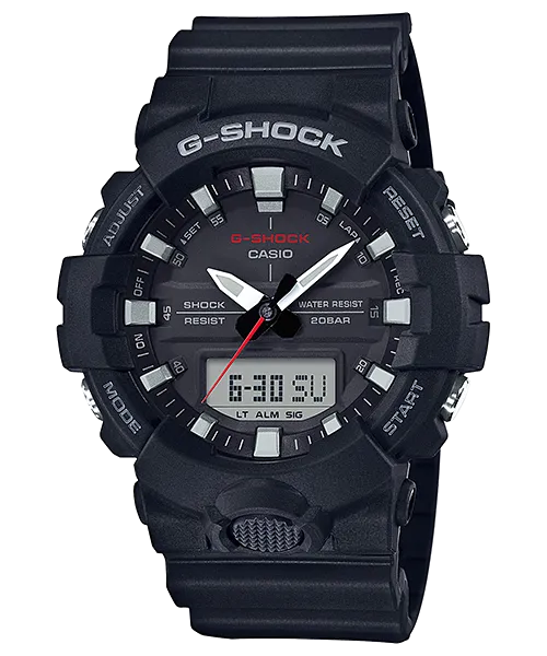 Casio G-Shock Analog Digital Black Belt Men's Watch For Man GA-800-1AER Multi Color Dial Day And Date Gift Watch