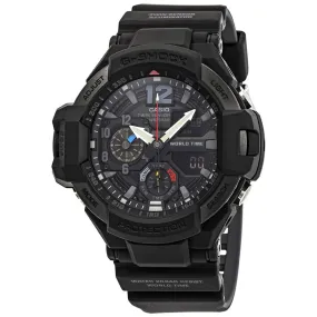 Casio G-Shock Gravitymaster Alarm World Time Black Dial Men's Watch GA1100-1A1