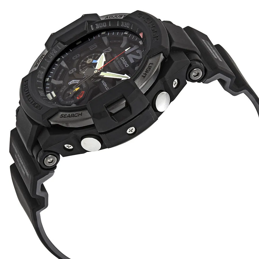 Casio G-Shock Gravitymaster Alarm World Time Black Dial Men's Watch GA1100-1A1
