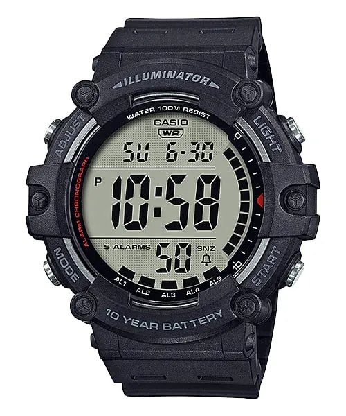 Casio Men's Illuminator 10 Year Battery Resin Watch AE-1500WH-1AV