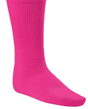 Champion Sports Rhino® All Sport Socks - Machine Washable Sport Sock - for Baseball, Football, Soccer - Cushioned Tube Sock - Stay-in-Place Fit - Size M/8.5-10 - Neon Pink