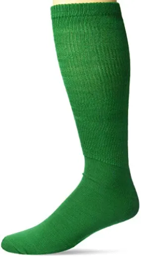 Champion Sports Rhino® All Sport Socks - Machine Washable Sport Sock - for Baseball, Football, Soccer - Cushioned Tube Sock - Stay-in-Place Fit - Size XL/13-15 - Kelly Green