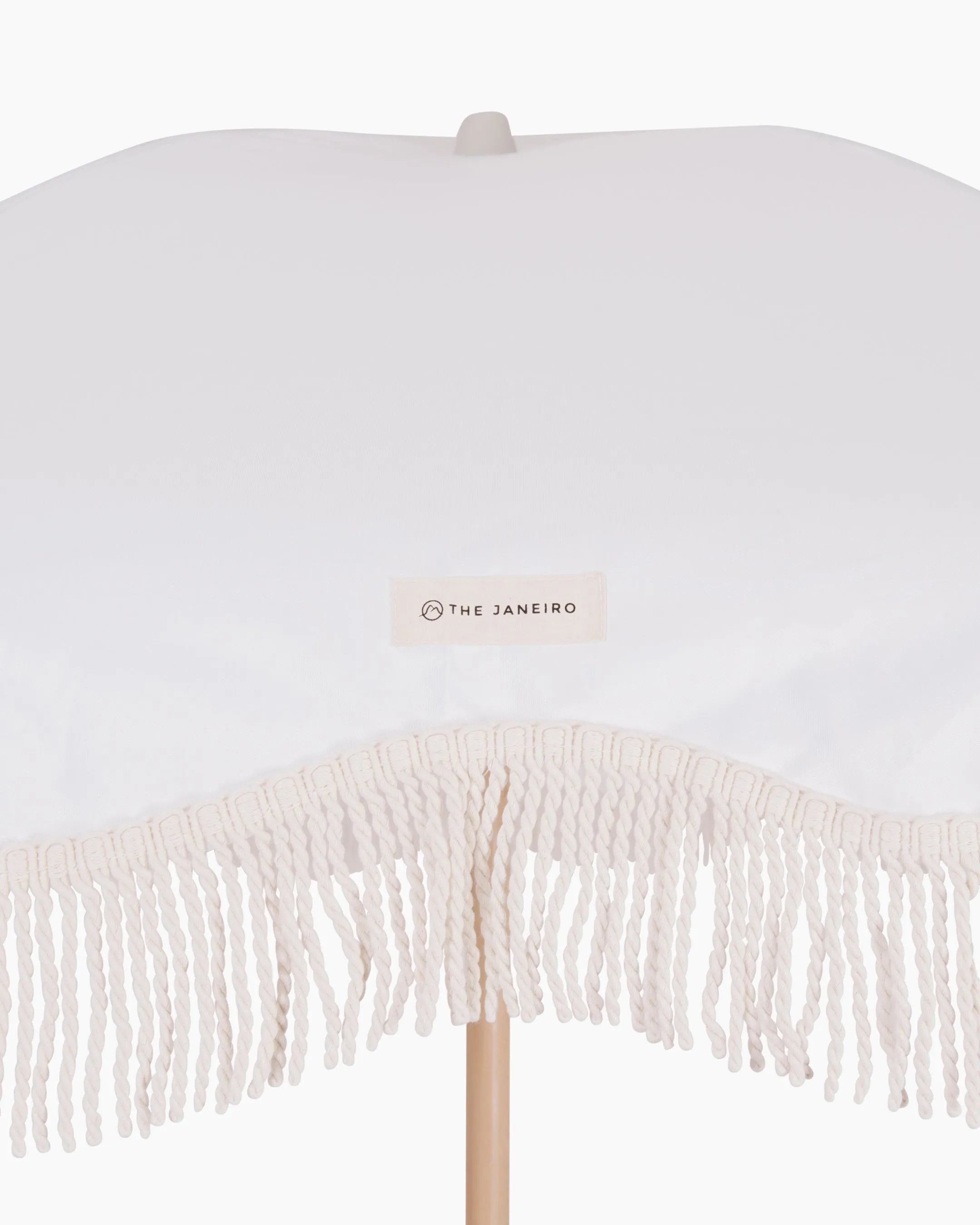 Classy Beach Umbrella - Vintage White