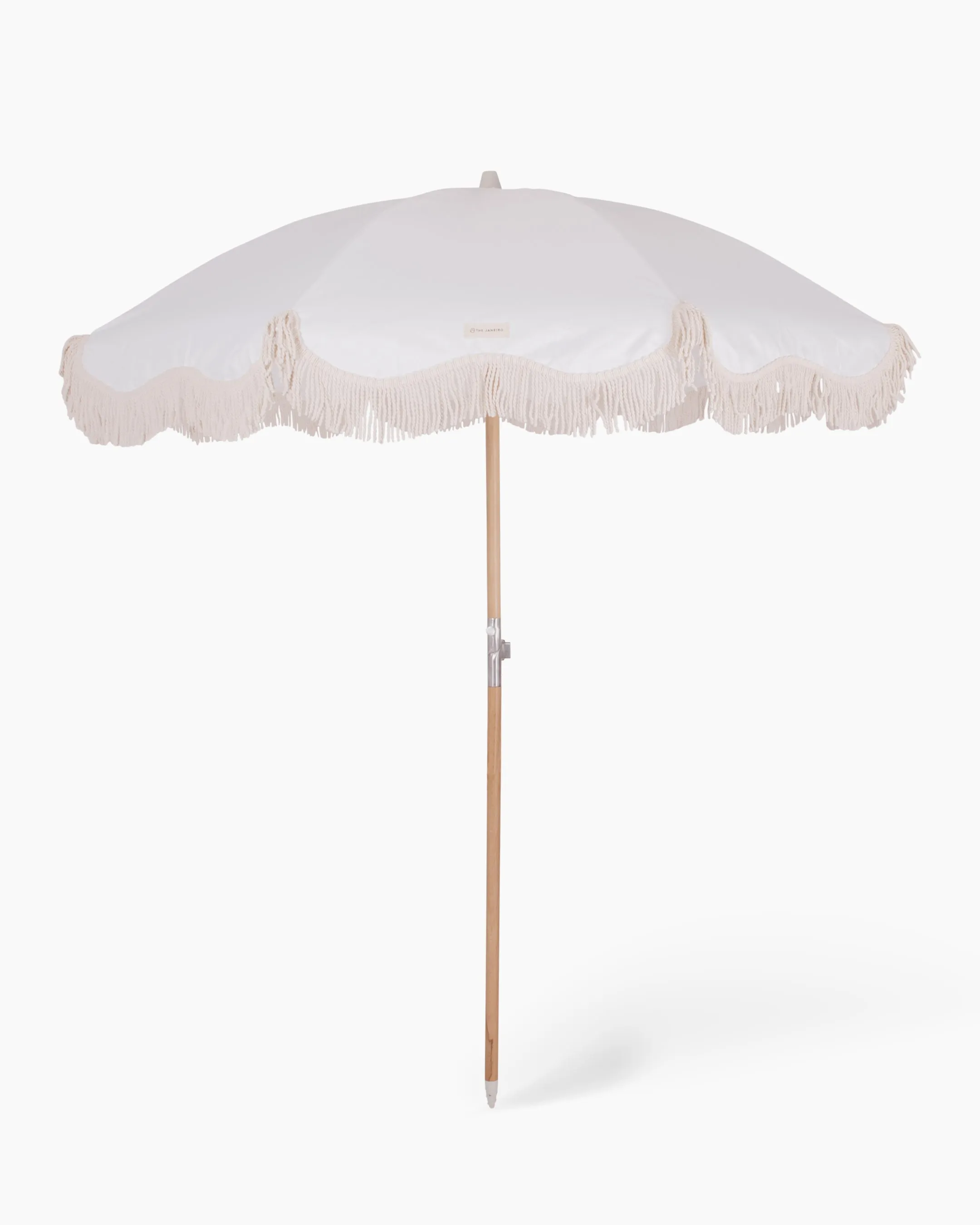 Classy Beach Umbrella - Vintage White