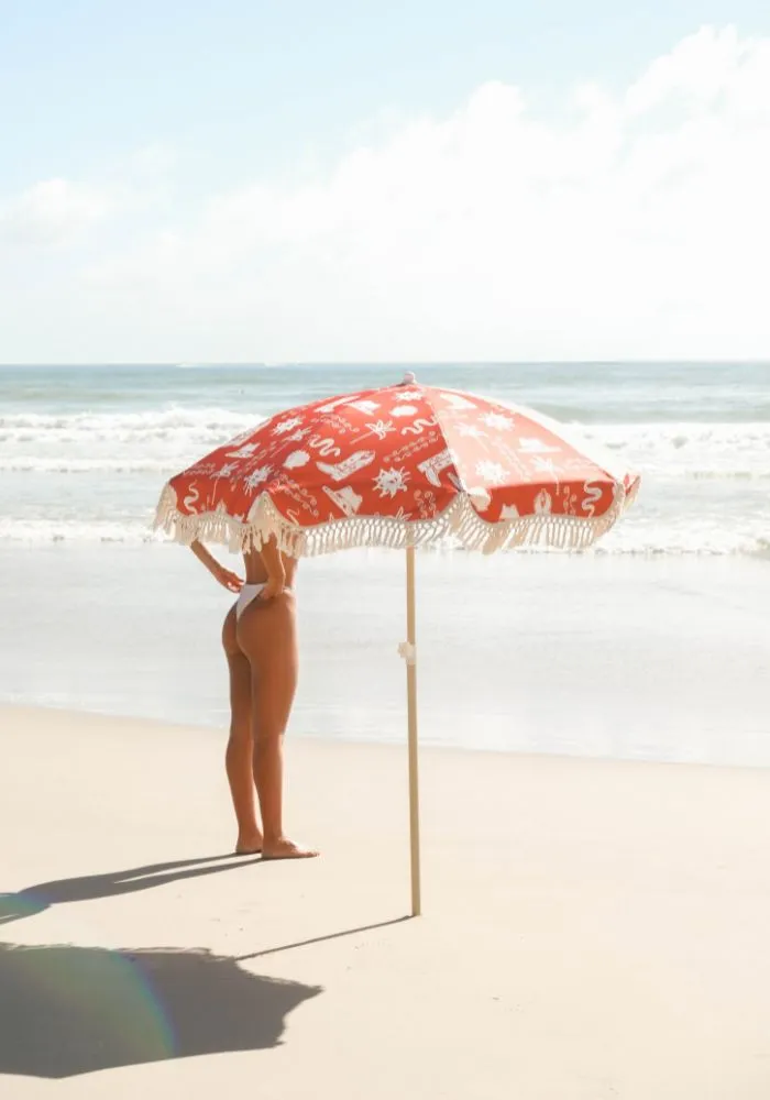 Coastal Cowgirl Beach Umbrella