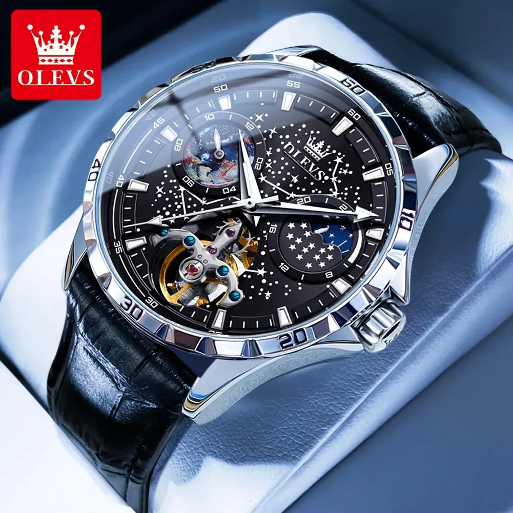 Constellios Moon Phase Mechanical Wristwatch