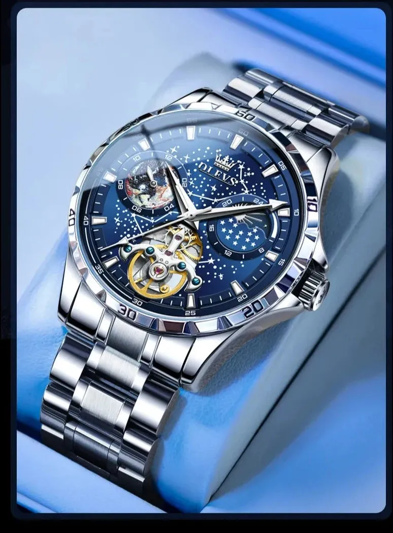 Constellios Moon Phase Mechanical Wristwatch