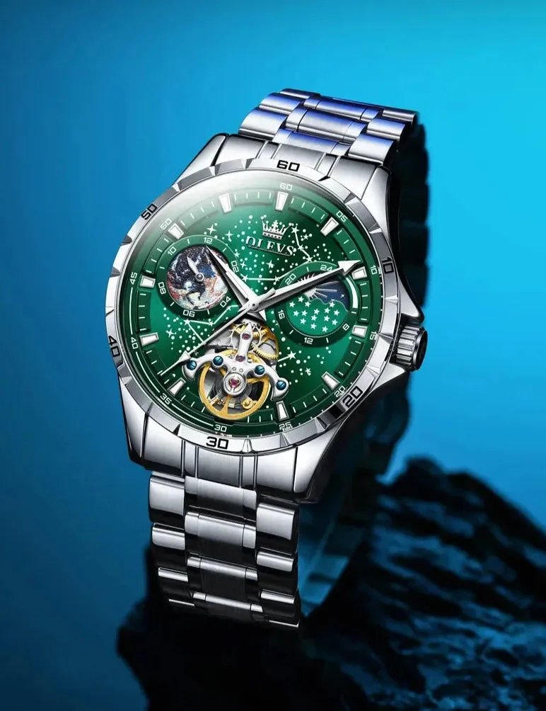 Constellios Moon Phase Mechanical Wristwatch