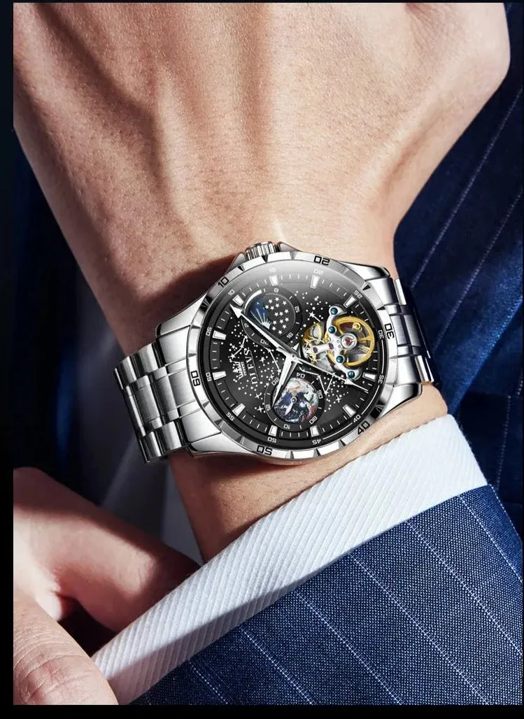 Constellios Moon Phase Mechanical Wristwatch