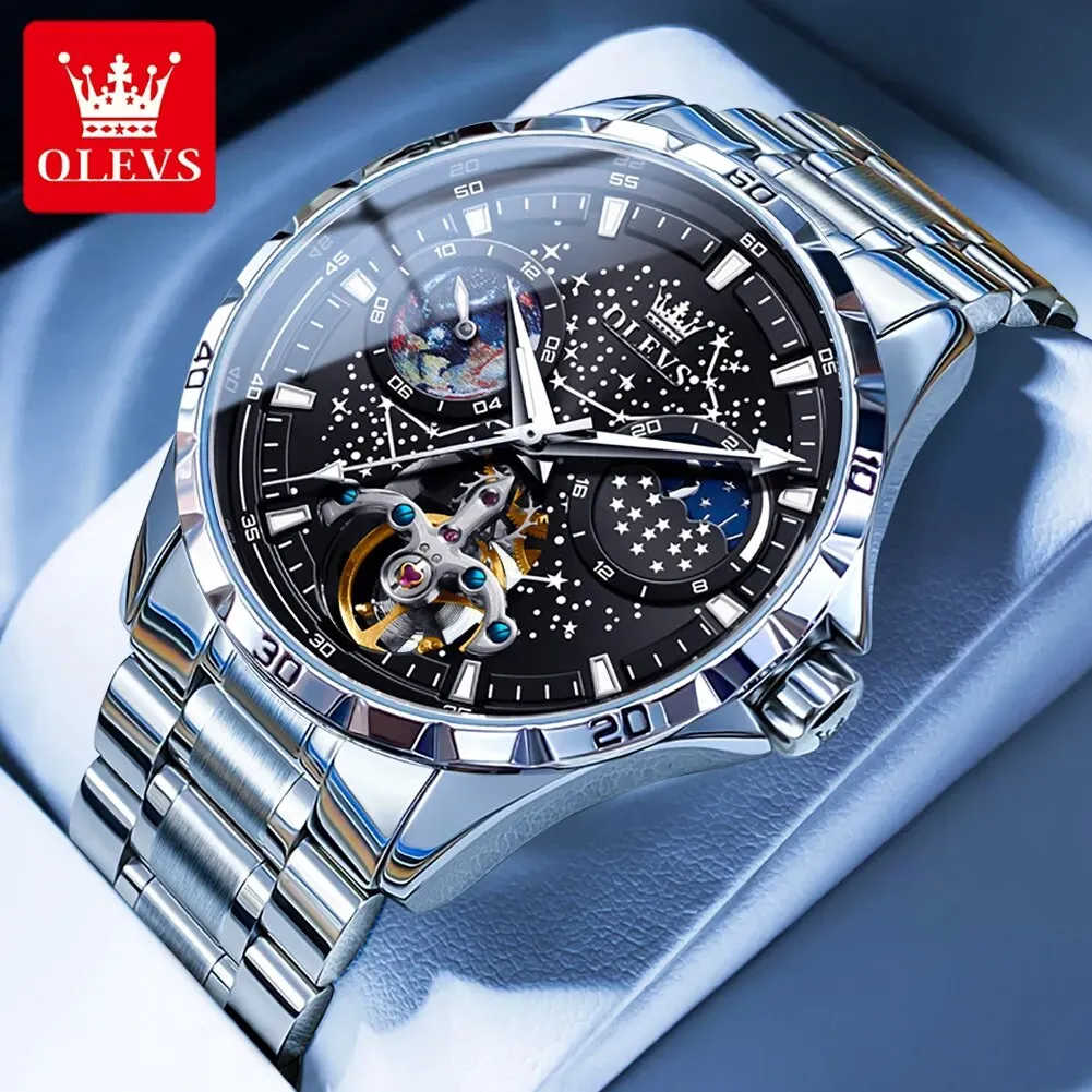 Constellios Moon Phase Mechanical Wristwatch